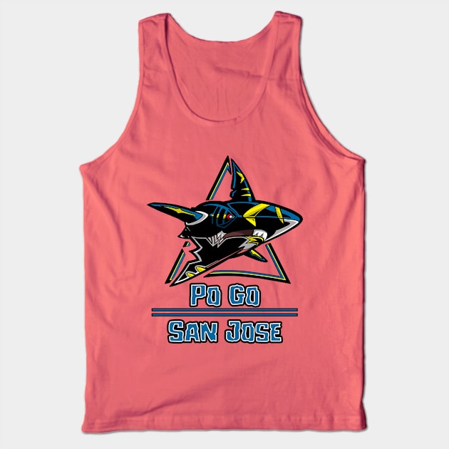 Po Go Sharks Tank Top by Alden Art Creations